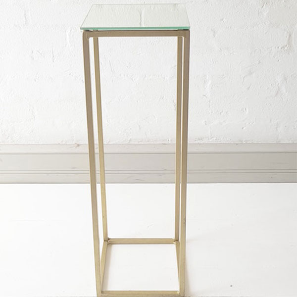 Tabletop Display Plinth Gold